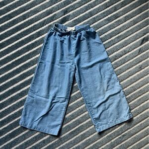 Girls Chambray Wide leg pants